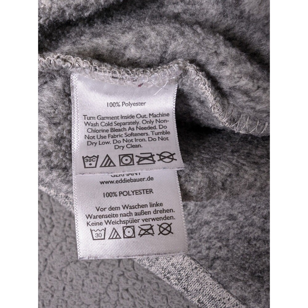 Eddie Bauer Womens Top Mock Neck Sweatshirt Small Long Sleeve Gray Pouch - Picture 8 of 12